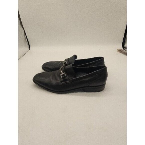 Cole Haan Black Leather Loafer Driving Shoes w/Silver Buckle Men's size 9M - Picture 3 of 9